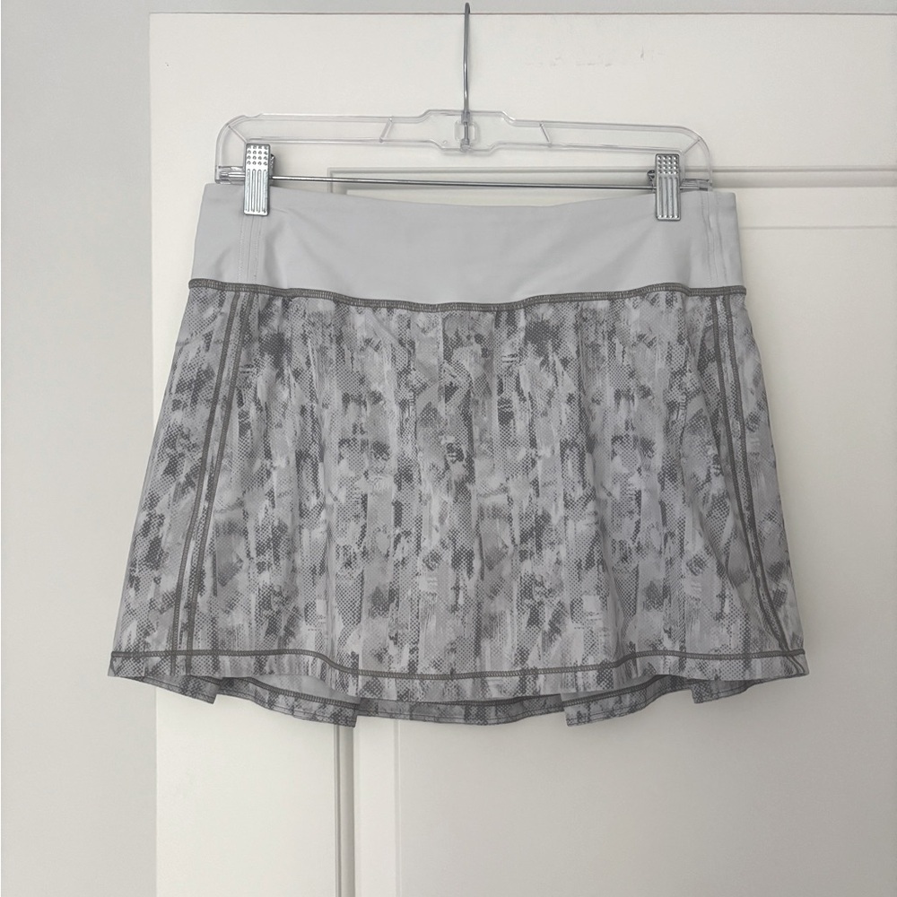 Lululemon Pace Rival Patterned Gray Skort - image 5